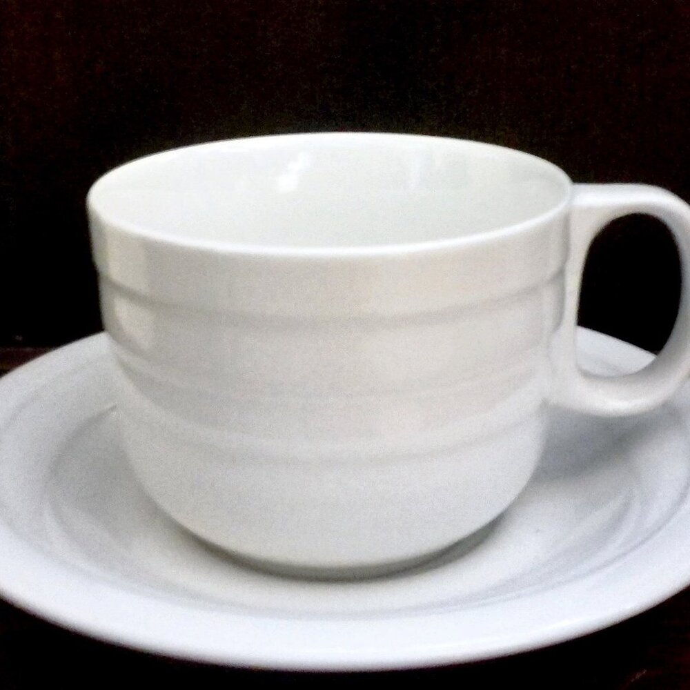 5/$35 sale- you pick- 
2p Origins Stoneware Classic White Coffee Cup & Saucer